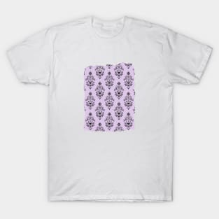 Haunted Mansion Wallpaper Amethyst Purple T-Shirt